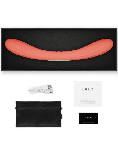LELO - BOOMERANG VIBRATORE A DOPPIA ESTREMITÀ ROSSO CORALLO