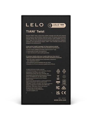LELO - TIANI VIBRATORE A COPPIE TWIST IN SCHIUMA