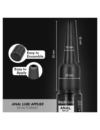 BLACK HOLE - APPLICATORE LUBRIFICANTE ANALE TAGLIA S 30 ML
