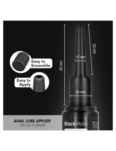 BLACK HOLE - APPLICATORE LUBRIFICANTE ANALE TAGLIA L 100 ML