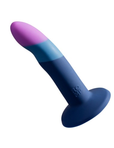 ROMP - DILDO IN SILICONE PICCOLO CON VENTOSA TRICOLORE 14 CM