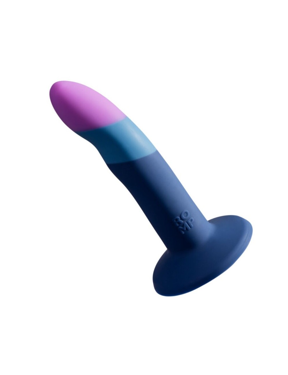 ROMP - DILDO IN SILICONE PICCOLO CON VENTOSA TRICOLORE 14 CM