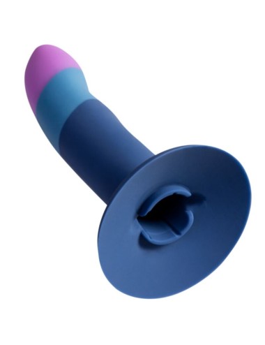 ROMP - DILDO IN SILICONE PICCOLO CON VENTOSA TRICOLORE 14 CM