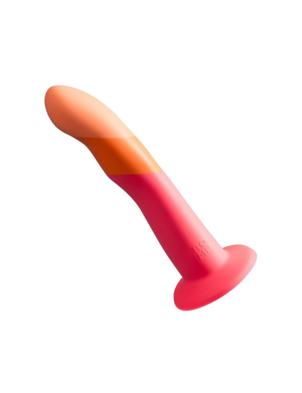 ROMP - DIZI DILDO IN SILICONE CON VENTOSA TRICOLORE 18 CM