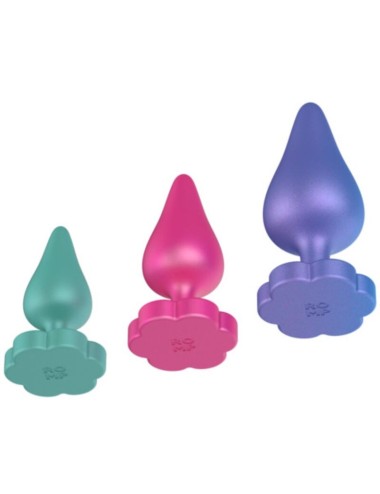 ROMP - KIT PER ALLENAMENTO ANALE LUSTER S/M/L CON BASE A FORMA DI FIORE