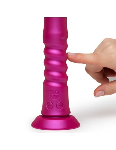 ROMP - JIGGLE VIBRATORE SU E GIÙ CON VENTOSA ROSA