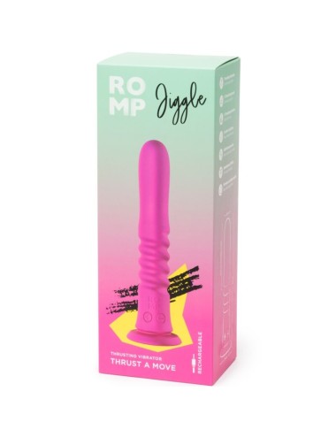 ROMP - JIGGLE VIBRATORE SU E GIÙ CON VENTOSA ROSA