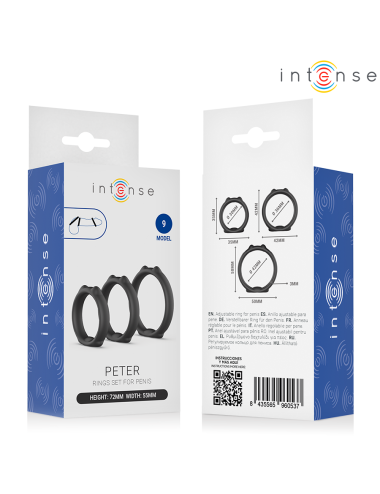 INTENSE - PETER SET DI 3 ANELLI PER PENE MODELLO 9