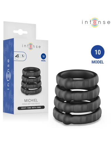 INTENSE - MICHIEL SET DI 4 ANELLI PER PENE MODELLO 10
