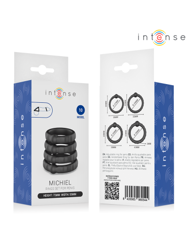 INTENSE - MICHIEL SET DI 4 ANELLI PER PENE MODELLO 10