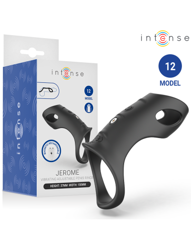 INTENSE - JEROME ANELLO PER PENE VIBRANTE REGOLABILE MODELLO 12