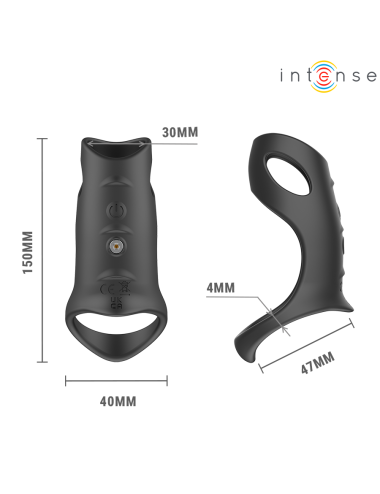 INTENSE - JEROME ANELLO PER PENE VIBRANTE REGOLABILE MODELLO 12