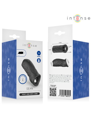 INTENSE - SEAN ANELLO PER PENE VIBRANTE REGOLABILE MODELLO 13