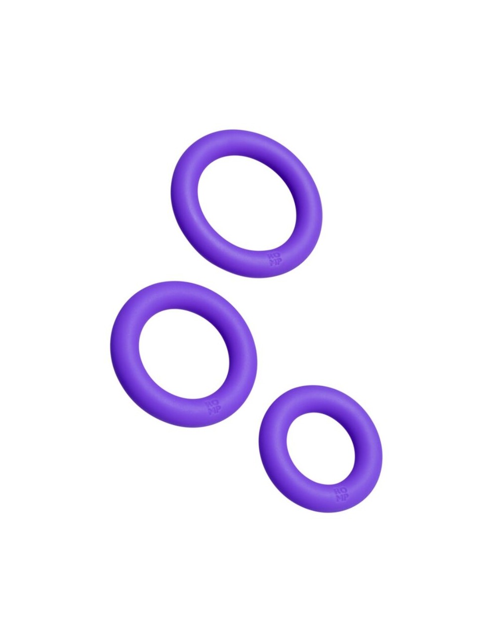 ROMP - REMIX TRIO SET DI 3 ANELLI PER PENE IN SILICONE VIOLA