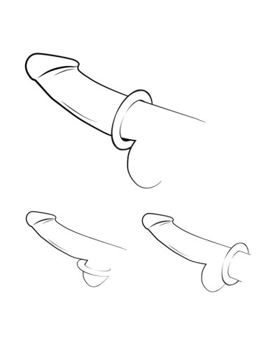 ROMP - REMIX TRIO SET DI 3 ANELLI PER PENE IN SILICONE VIOLA