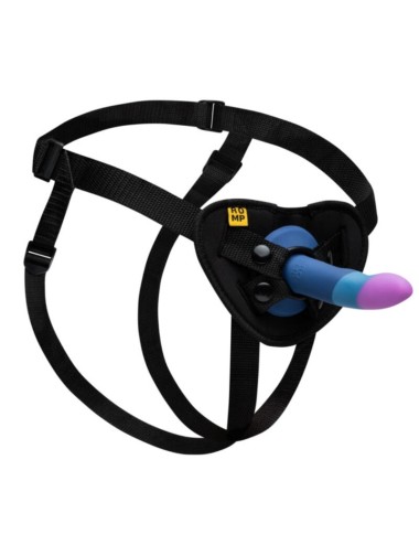 ROMP - DILDO IN SILICONE PICCOLO CON VENTOSA TRICOLORE 14 CM