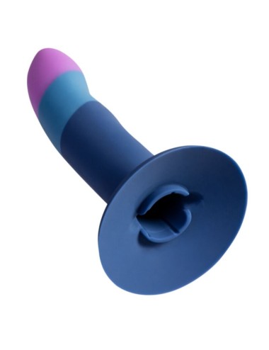 ROMP - DILDO IN SILICONE PICCOLO CON VENTOSA TRICOLORE 14 CM