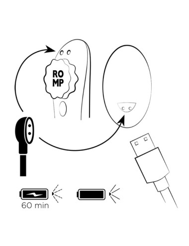 ROMP - Mutandine in silicone magnetiche vibranti per feste con telecomando