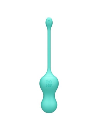 ROMP - CELLO VIBRATORE MULTIFUNZIONE A UOVO TURCHESE CON TELECOMANDO