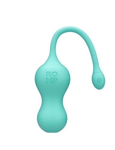 ROMP - CELLO VIBRATORE MULTIFUNZIONE A UOVO TURCHESE CON TELECOMANDO
