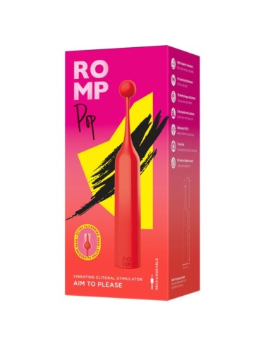 ROMP - POP STIMOLATORE CLITORIDEO AD ALTA FREQUENZA ROSSO