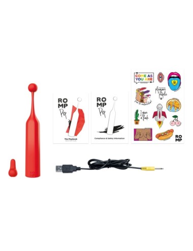 ROMP - POP STIMOLATORE CLITORIDEO AD ALTA FREQUENZA ROSSO