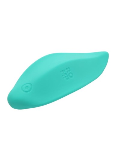 ROMP - VIBRATORE A ONDE STIMOLATORE CLITORIDEO FORMA ERGONOMICA VERDE ACQUA