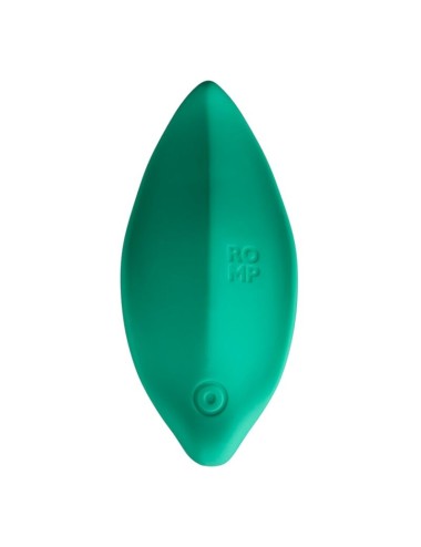 ROMP - VIBRATORE A ONDE STIMOLATORE CLITORIDEO FORMA ERGONOMICA VERDE ACQUA
