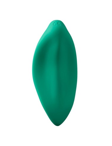 ROMP - VIBRATORE A ONDE STIMOLATORE CLITORIDEO FORMA ERGONOMICA VERDE ACQUA