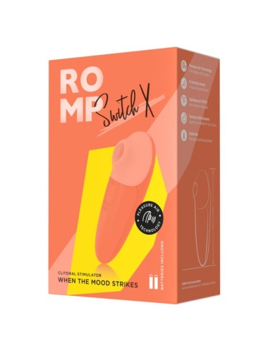 ROMP - SWITCH X STIMOLATORE CLITORIDEO 6 LIVELLI ARANCIONE