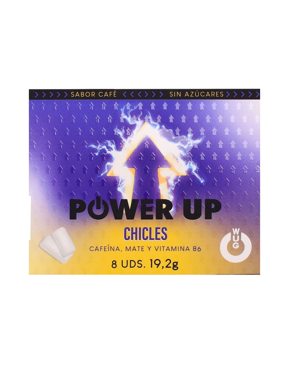 WUG POWER UP – GOMME DA MASTICARE FUNZIONALI AL GUSTO DI CAFFEINA E CAFFÈ MATE