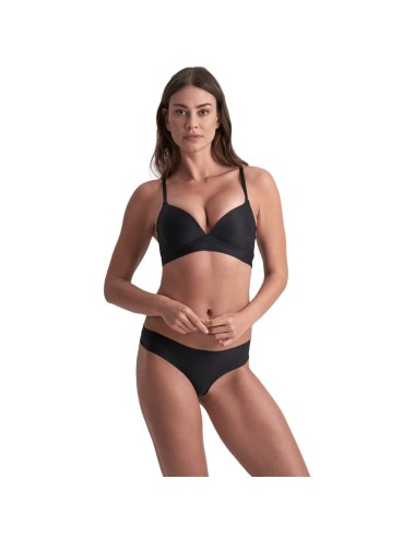BYE-BRA - PACK 2 TANGAS INVISIBLES BEIGE Y NEGRO TALLA S