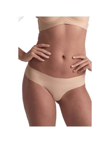 BYE-BRA - PACK 2 TANGAS INVISIBLES BEIGE Y NEGRO TALLA XL