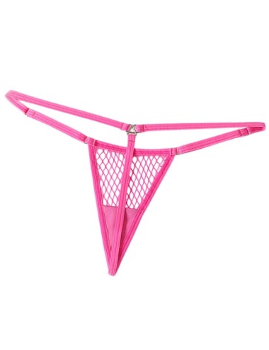 CHILIROSE - CR 4856 MICRO PERIZOMA REJILLA ROSA NEON S/M