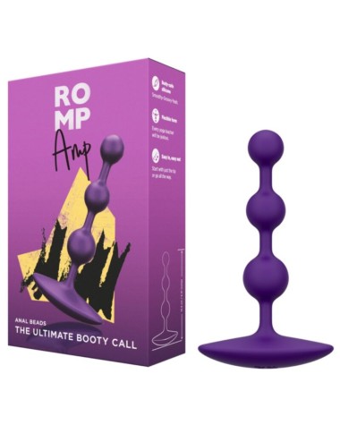 ROMP - AMP PERLE ANALALI IN SILICONE FLESSIBILE VIOLA 12,5 CM VIOLA