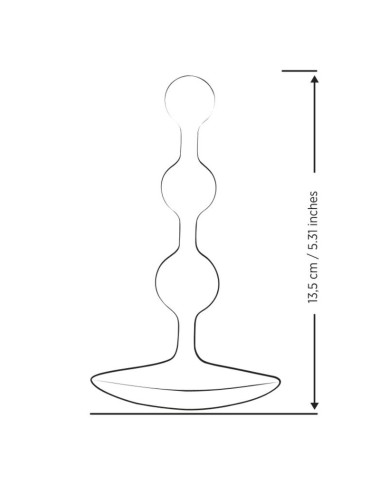 ROMP - AMP PERLE ANALALI IN SILICONE FLESSIBILE VIOLA 12,5 CM VIOLA