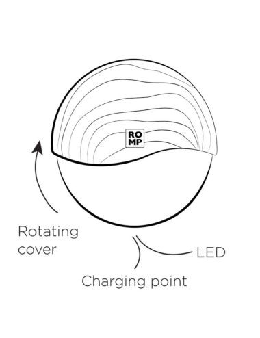 ROMP - SPIN CLITORAL SUCTION ANTITUDE WITH ROTATING OPENING AND CHIUSURE
