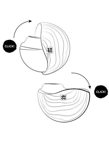 ROMP - SPIN CLITORAL SUCTION ANTITUDE WITH ROTATING OPENING AND CHIUSURE