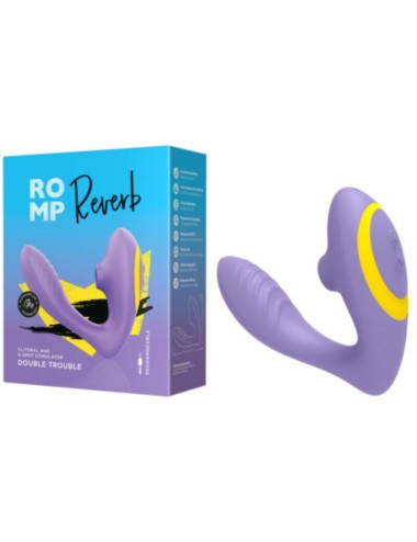 ROMP - REVERB STIMOLATORE DEL PUNTO G E DISPOSITIVO DI ASPIRAZIONE CLITORIDEA REVERB VIOLA