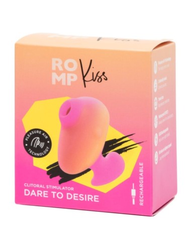 ROMP - KISS VIBRATORE DA DITO RICARICABILE CON ASPIRAZIONE CLITORIDEA