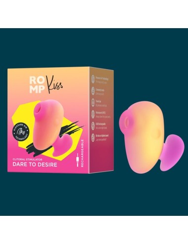 ROMP - KISS VIBRATORE DA DITO RICARICABILE CON ASPIRAZIONE CLITORIDEA