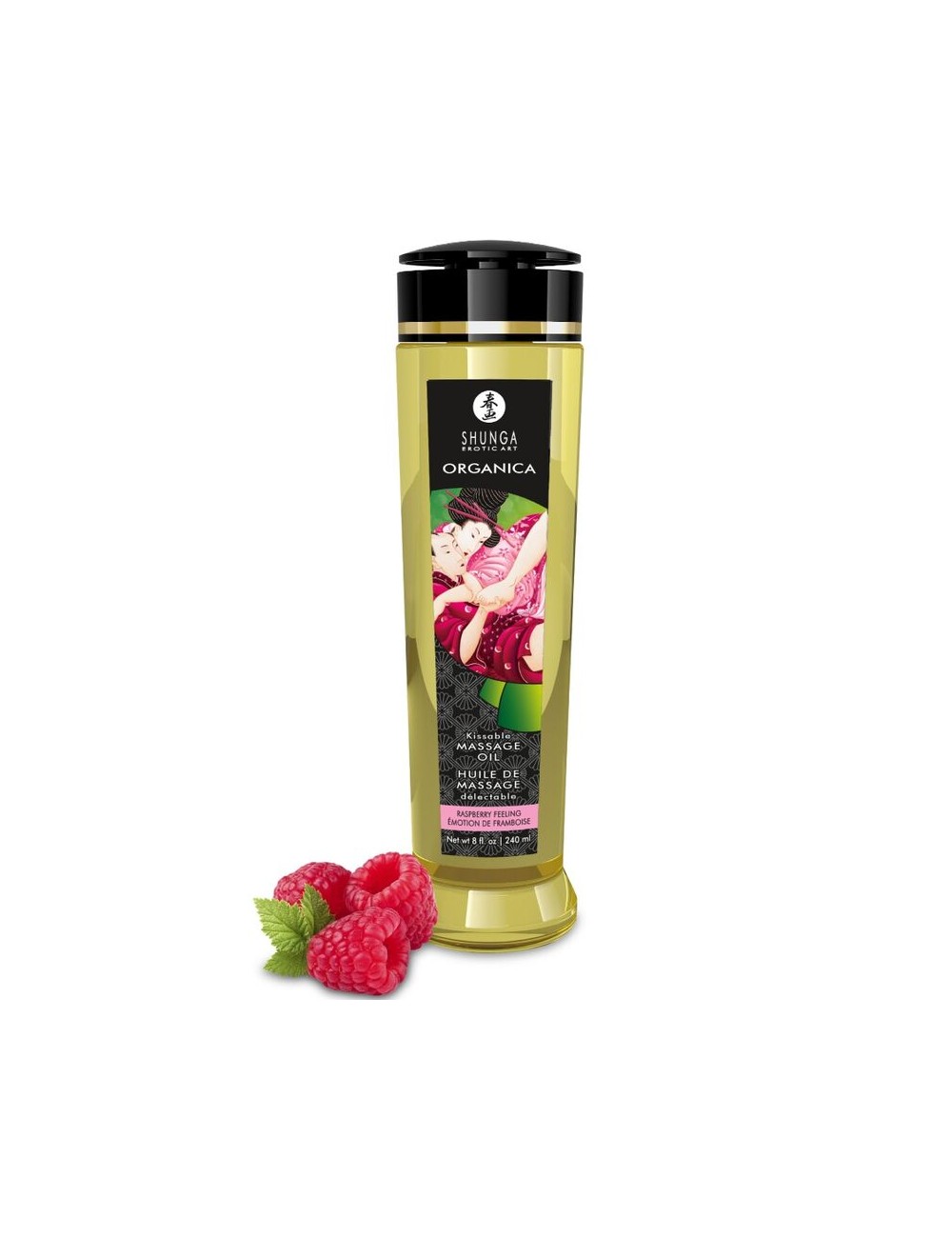 SHUNGA - OLIO DA MASSAGGIO BIOLOGICO AL LAMPONE 240 ML