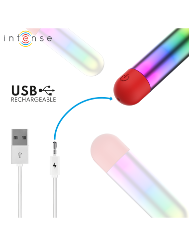 INTENSE - DEBBIE PROIETTILE VIBRANTE PER CLITORIDE RAINBOW
