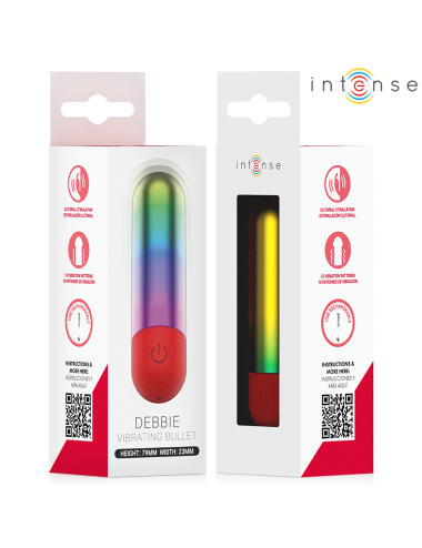 INTENSE - DEBBIE PROIETTILE VIBRANTE PER CLITORIDE RAINBOW