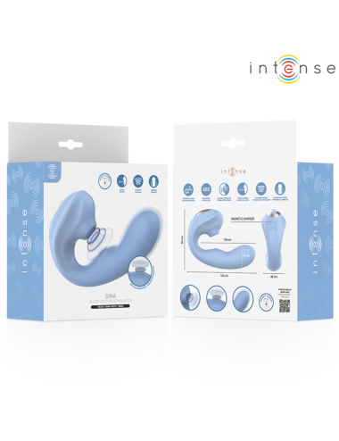 INTENSE - STIMOLATORE CLITORIDEO MULTIFUNZIONE GINA BLU