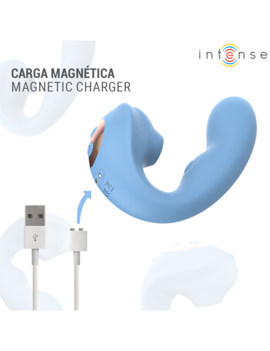INTENSE - STIMOLATORE CLITORIDEO MULTIFUNZIONE GINA BLU