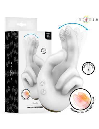 INTENSE - JIMMY STIMOLATORE MULTIFUNZIONE A FORMA DI MANO CON VIBRAZIONE E CALORE