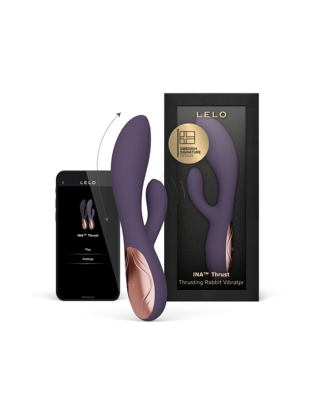 LELO - INA VIBRATORE A SPINTA RABBIT VIOLA