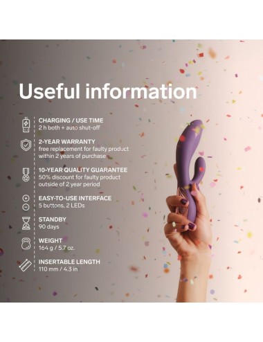 LELO - INA VIBRATORE A SPINTA RABBIT VIOLA