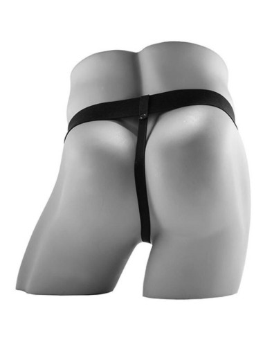 FETISH FANTASY SERIES - STRAP-ON VIBRANTE CAVO REALISTICO CON SFERE DA 17,8 CM